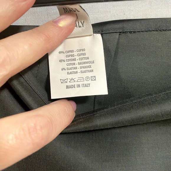 Gunex Made in Italy Gray Dress Pants with Side Zipper US Size 10 - Picture 4 of 8